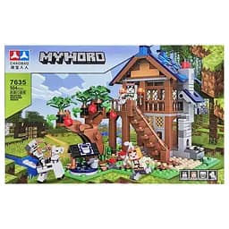 Конструктор дитячий Bambi Майнкрафт 7635 пластик, 504 деталі