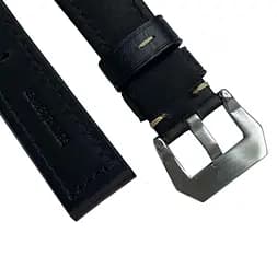 Шкіряний ремінець Primolux F001 Steel buckle для годинника Samsung Galaxy Watch 3 41 мм (SM-R850) Black - мініатюра 4