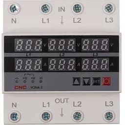 Реле контролю напруги та струму CNC YC9VA-3 63A