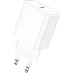 Мережевий зарядний пристрій Borofone BA71A Power single Port PD20W charger білий