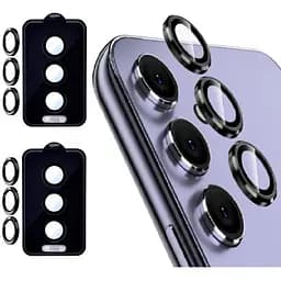 Захисне скло DK для Samsung Galaxy A55 A556 на камеру Lens Metal Ring Eagle Eye 017695 black 2 шт.