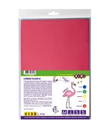 Фоаміран кольоровий із клейким шаром KIDS Line, 2 мм, А4, 5 аркушів в упаковці (В асортименті)