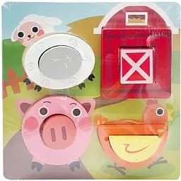 Дитячий дерев'яний пазл-вкладиш Bambi 3D Сільські Тварини C15057-4