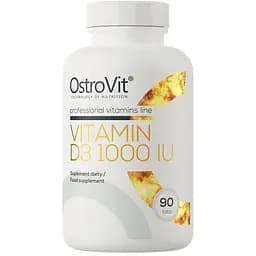 Холекальциферол OstroVit Vitamin D3 1000 IU, 90 таблеток