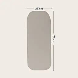 Простирадло Lionelo Bamboo Sheet Off White Beige 70 x 28 см (LO-BAMBOO SHEET OFF WHITE BEIGE 70x28) 2 шт. - мініатюра 5