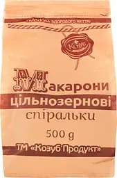 Макаронні вироби Козуб продукт Спіральки, цільнозернові, 500 г (689387) - мініатюра 3