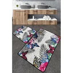 Набір килимків для ванної кімнати Chilai Home Noirobi 60 x 100 + 50 x 60