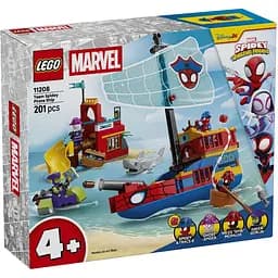 Конструктор LEGO Super Heroes Marvel Піратський корабель команди Павука 201 деталь (11208)
