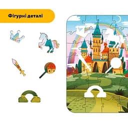Пазл дерев'яний Казкова Фортеця, А3, Картонна коробка 200 елементів - мініатюра 3