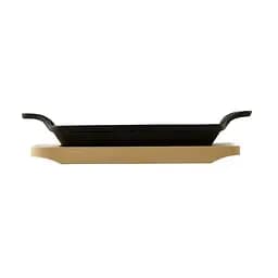 Чавунна мініформа з серверовочною дошкою MasterPro Foodies cook&share 17X10 см (BGMP-3807-EM) - мініатюра 2