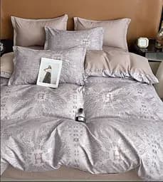 Постельное белье Турция двуспальное Діма Натуральный комплект с компаньоном 100% коттон размер двуспалка Наволочки 70х70см