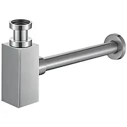 Напівсифон для умивальника Frap F80-2 під донний клапан, латунь, хром, Хром