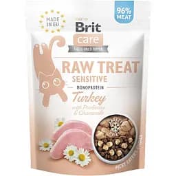 Лакомство для кошек Brit Care Raw Treat Sensitive с индейкой 40 г