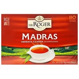 Чай чорний Sir Roger Madras 136 г (80 шт. х 1.7 г) (895580)