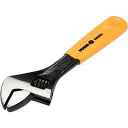 Ключ розвідний Vorel L= 150 мм з прогумованим руків'ям (54065)