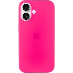 Чохол Silicone Case Full Protective (AA) для Apple iPhone 16 (6.1) Рожевий / Barbie pink