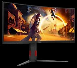 Монiтор 34" AOC CU34G4Z Black - мініатюра 4