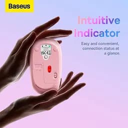 Миша бездротова Baseus F01B Tri-Mode Bluetooth 3 режимна рожева - мініатюра 7