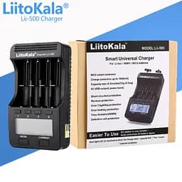 Зарядний пристрій Liitokala Lii-500 Carcable інтелектуальне - універсальне - 4 канали - мініатюра 3