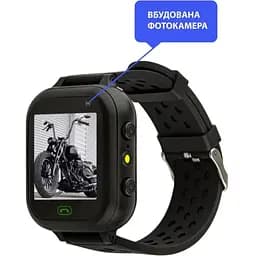 Smart Watch AmiGo GO009 Camera+Led Black UA UCRF - мініатюра 2