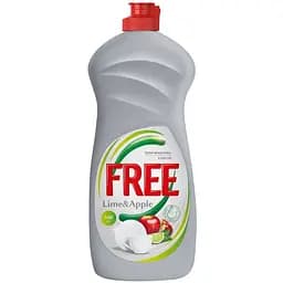 Гель для миття посуду Free лайм та яблуко 500 мл