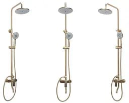 Душова система Rea Verso Brushed Gold з виливом REA-P9146, Золотий - мініатюра 2