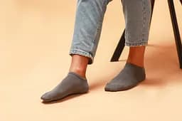 Носки бамбук летние короткие бесшовные качественные ORGANIC bamboo JILL ANTONY Графит, 42-43