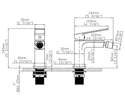 Змішувач для біде Qtap Capricorn, Chrome (k26) QTCAP2060102C48223 - мініатюра 6