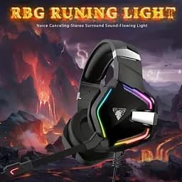 Ігрові навушники з мікрофоном Jedel GH244 RGB Balck - мініатюра 5