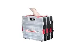 Органайзер для зберігання дрібних деталей із ручкою Intertool BX-4021 14.5" 375 x 280 x 67 мм - мініатюра 4