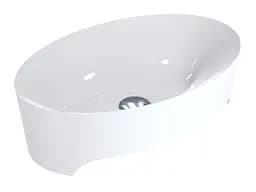 Умивальник Miraggio EVORA (0000189) Miramarble, Глянцевий, Накладний, Білий