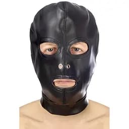 Капюшон для БДСМ з відкритими очима та ротом Fetish Tentation