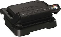 Гриль Tefal прижимной OptiGrill 2 в 1 Black 2100Вт съемные пластины металл черный (GC772830)