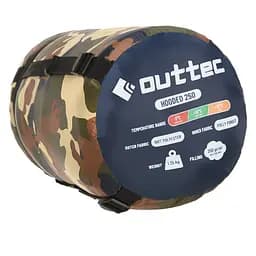Спальний мішок ковдра Outtec демісезон з капюшоном камуфляж - мініатюра 6