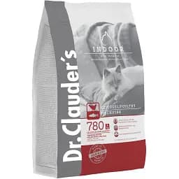 Сухой корм для домашних кошек Dr.Clauder's High Premium Indoor с курицей и лососем 4 кг