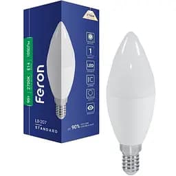 Светодиодная лампа Feron LB-207 C37 230V 9W E14 2700K (40180)