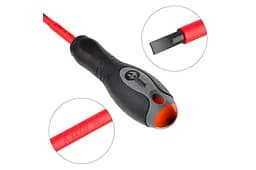 Викрутка діелектрична плоска шліцева Intertool SL5.5 х 125 мм VT-3206 - мініатюра 2