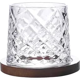 Стакан Led Shtox Romb с бамбуковой подставкой 280 мл (B060708)