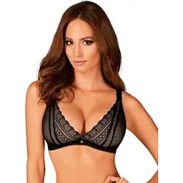 Мереживний бюстгальтер із трикутною чашкою Obsessive Estiqua bra XS/S