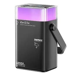 Портативна батарея REMAX FP-3 40000 mAh 65W LED lamp зовнішній акумулятор чорний