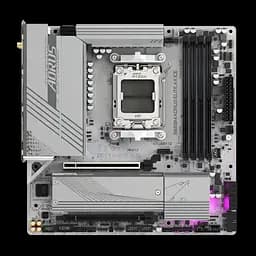 Mатеринська плата Gigabyte B650M Aorus Elite AX Ice Socket AM5 (B650M A ELITE AX ICE) - мініатюра 2