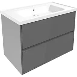 Тумба з умивальником Volle Teo 80 см Сірий 15-88-81G