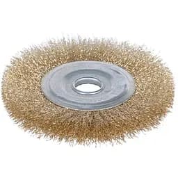 Щітка дротяна дископодібна Sigma Ø125мм Ø22.2мм (латунірованная) (9012121)
