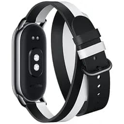 Ремінець для фітнес-браслета Xiaomi Smart Band 8 Strap чорно-білий BHR7296CN