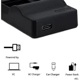 USB-зарядний пристрій NB-6L для камери Canon PowerShot SX530 HS, SX610 HS, SX710 HS, SD1200 IS, SD1300 IS, S120 IXY 10S IXY 30S - мініатюра 2