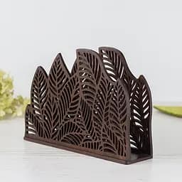 Дерев'яна серветниця VANZA LEAF stand S palisander - мініатюра 2