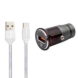 Адаптер автомобильный KONI STRONG Type-C Cable KS400QC 18W 1USB QC3.0