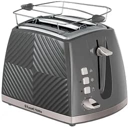 Тостер GrooWe 2 Slice 850Вт, підігрів, розморожування, пластик, сірий Russell Hobbs kuh0014911 - мініатюра 2