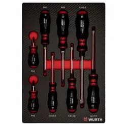 Набір викруток Wurth в ложементі 8 предметів (0965905501)