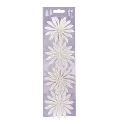 Набір прикрас для ялинки Offtop, 4 шт, білий (855198)